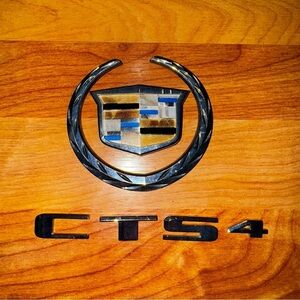 08 09 10 11 12 13 CADILLAC CTS 4 CTS4 REAR EMBLEM LOGO BADGE SIGN SYMBOL SET